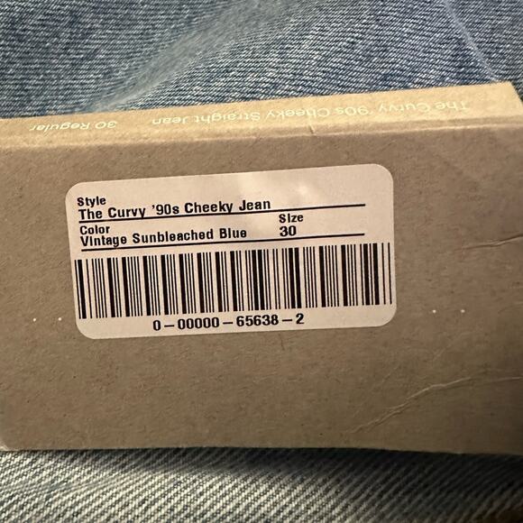 NWT The Curvy '90s Cheeky Jean in Vintage Sunbleached Blue - Picture 11 of 14